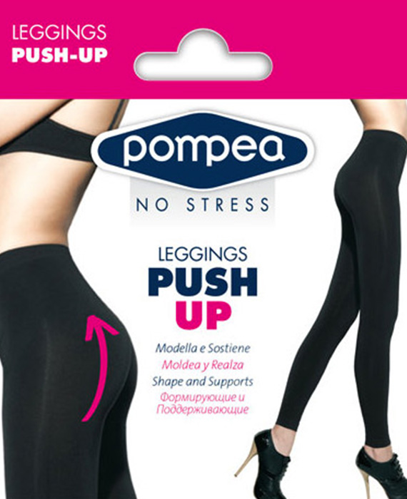 Opaque push-up leggings | black | Outlet | Pompea
