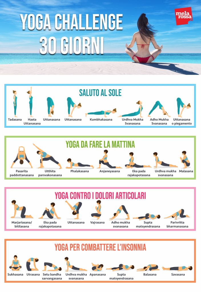 Yoga Challenge Programma Di Giorni Per Ritrovare La Forma Melarossa