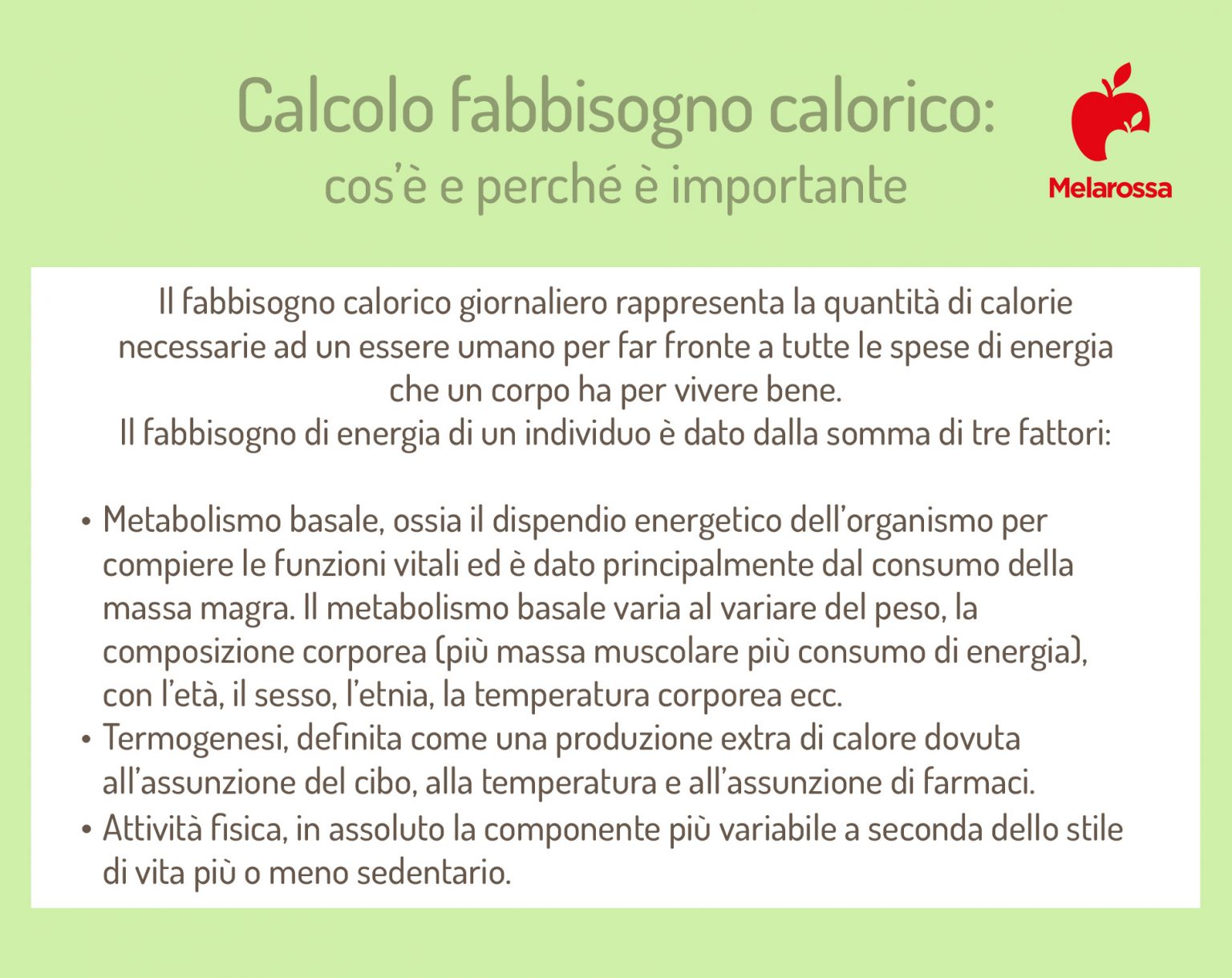 Fabbisogno calorico che cos è come calcolarlo tabelle