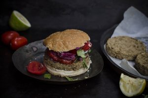 hamburger vegetariano pronto