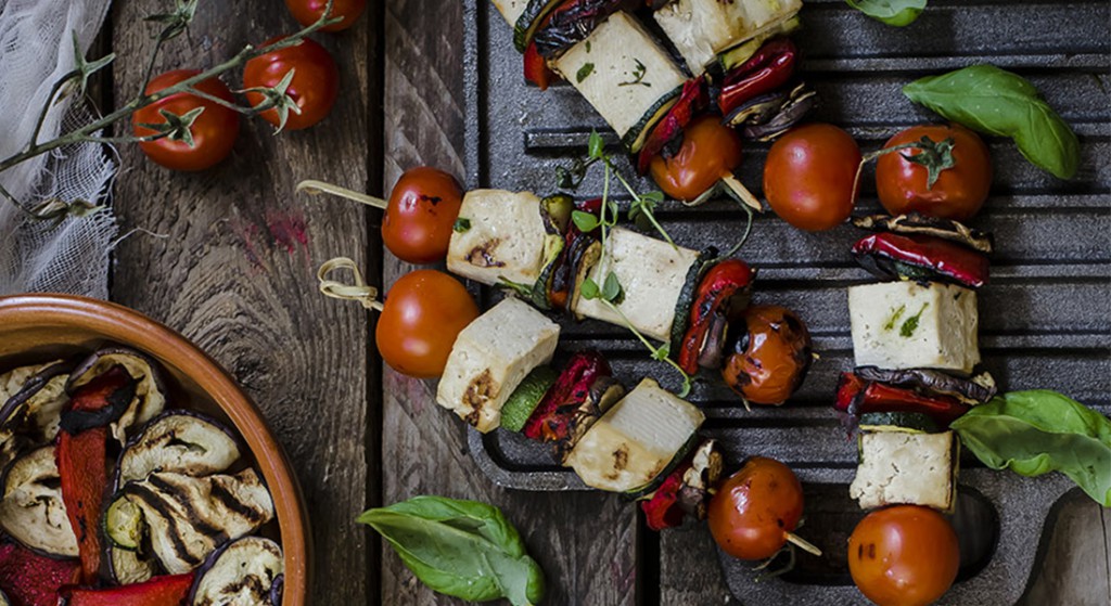 ricetta spiedini di verdure e tofu