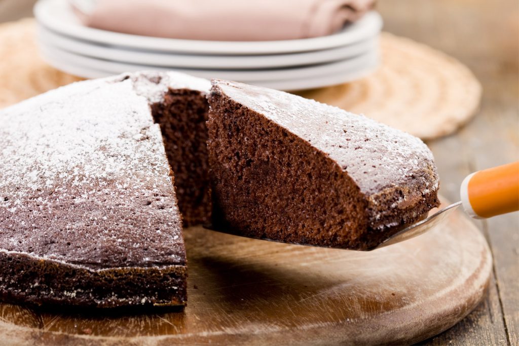 torta al cioccolata senza uova e latte