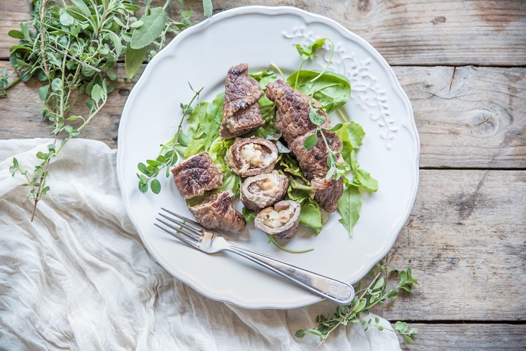 involtini di manzo ripieni, la ricetta