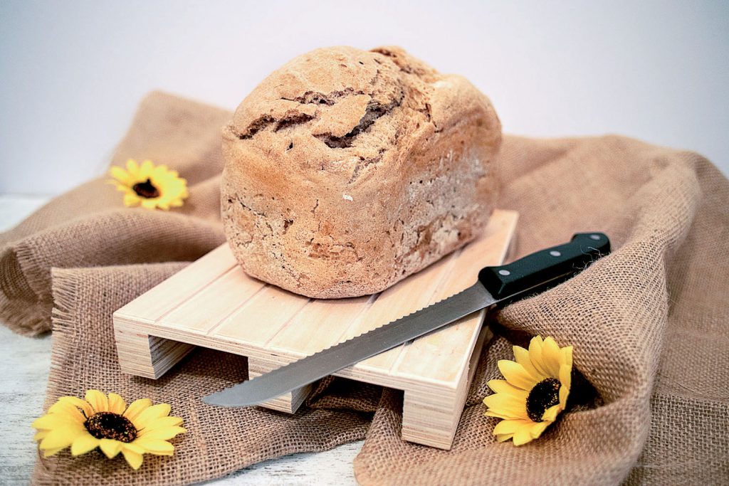 pane in cassetta integrale senza glutine