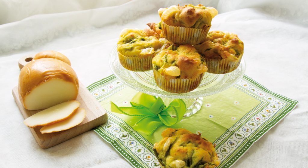 La ricetta base dei muffin salati con asparagi e scamorza senza glutine