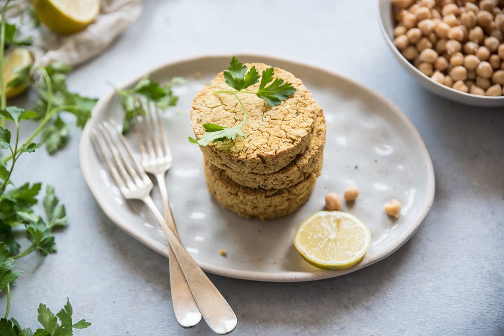 burger di ceci e tofu