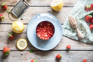 Tartare di tonno e fragole