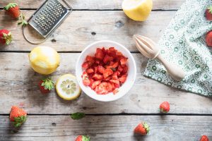 Tartare di tonno e fragole