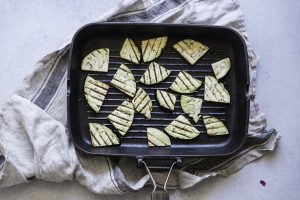 spiedini di verdure, come grigliare le melanzane