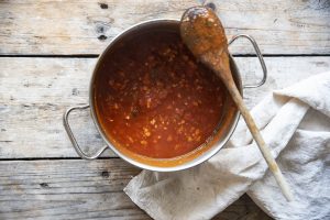 fusilli con ragu di tempeh sesta