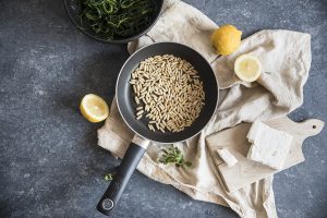 spaghetti agli agretti terza