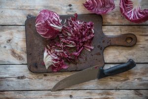 in bozza, sia nel sito vecchio che in test, taglia il radicchio