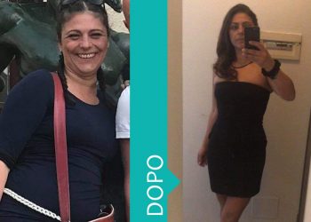 Dieta Melarossa: Sandra Della Valle, - 13 kg