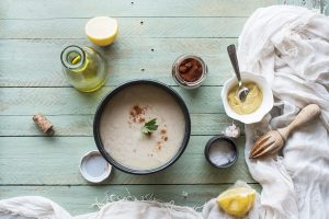 piadina light con hummus e fagioli cannellini