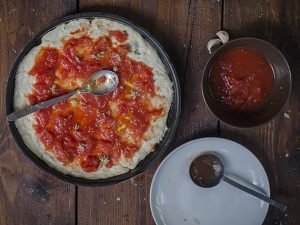 pizza marinara stendi pomodoro