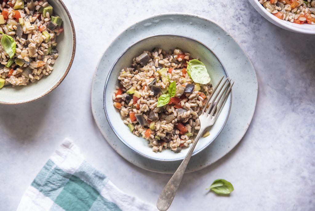 Insalata di farro e verdure