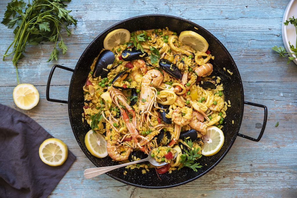 Paella di pesce