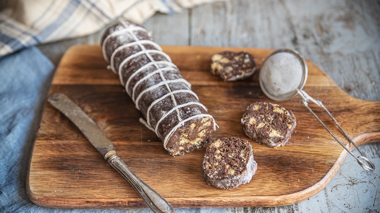 Salame Di Cioccolato Senza Uova Ne Burro Ricette Light Melarossa