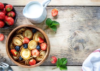 mini pancakes per una colazione sana