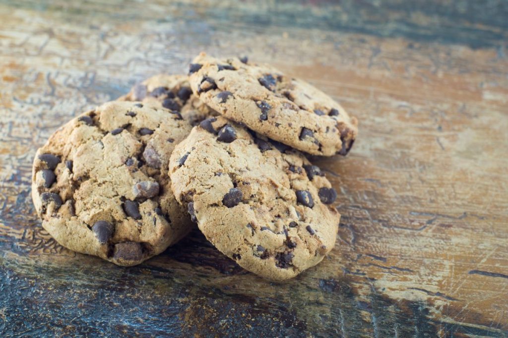 cookies con gocce di cioccolato