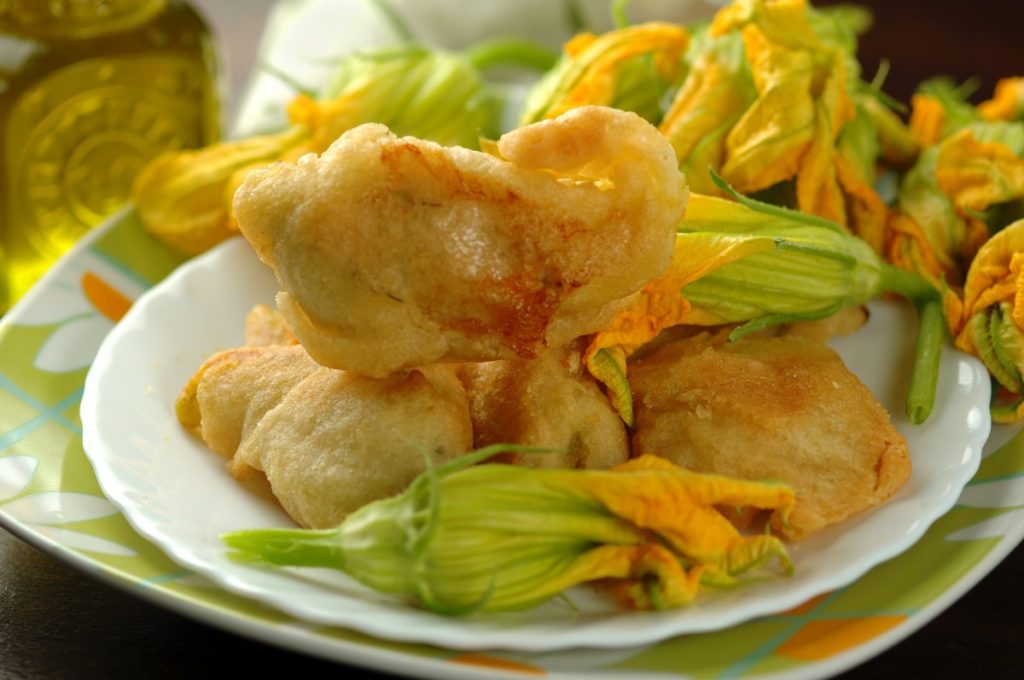 fiori di zucca fritti