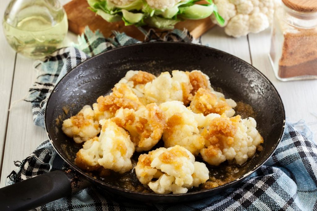 cavolfiore in padella gratinato