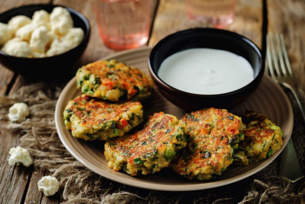 frittelle di cavolfiore un secondo vegetariano goloso