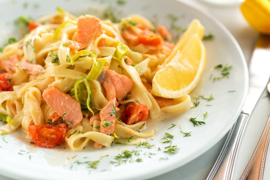 tagliatelle al salmone