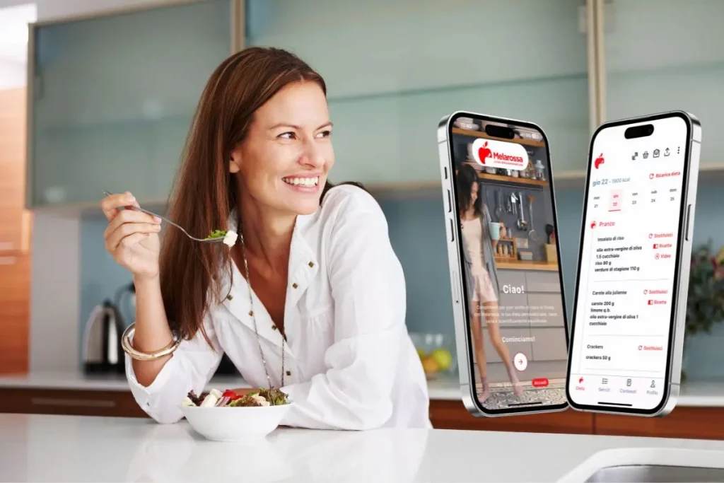 Dimagrisci con l'app Melarossa!
