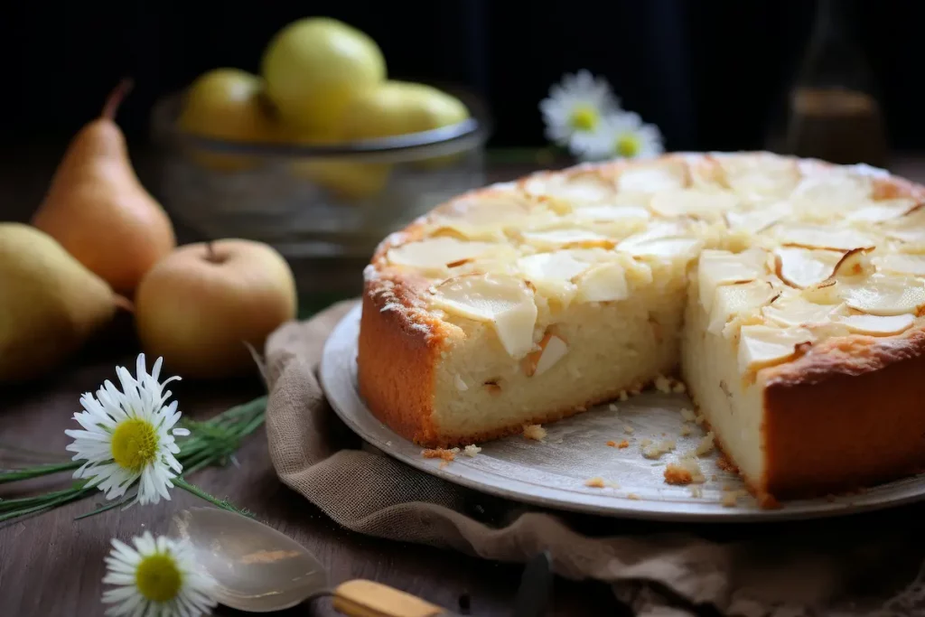 torta ricotta e pere