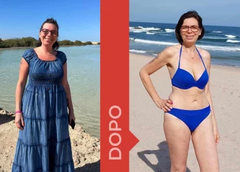 donna prima e dopo la dieta Melarossa