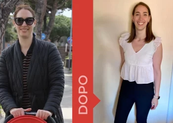 donna prima e dopo la dieta Melarossa