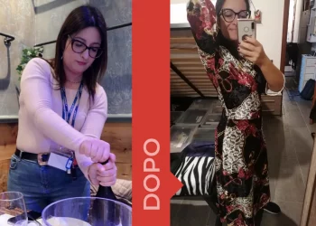 donna prima e dopo la dieta Melarossa