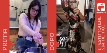 donna prima e dopo la dieta Melarossa