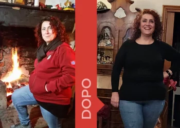 donna prima e dopo la dieta Melarossa