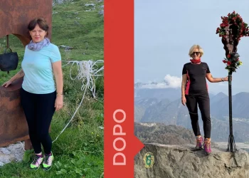 donna prima e dopo la dieta Melarossa